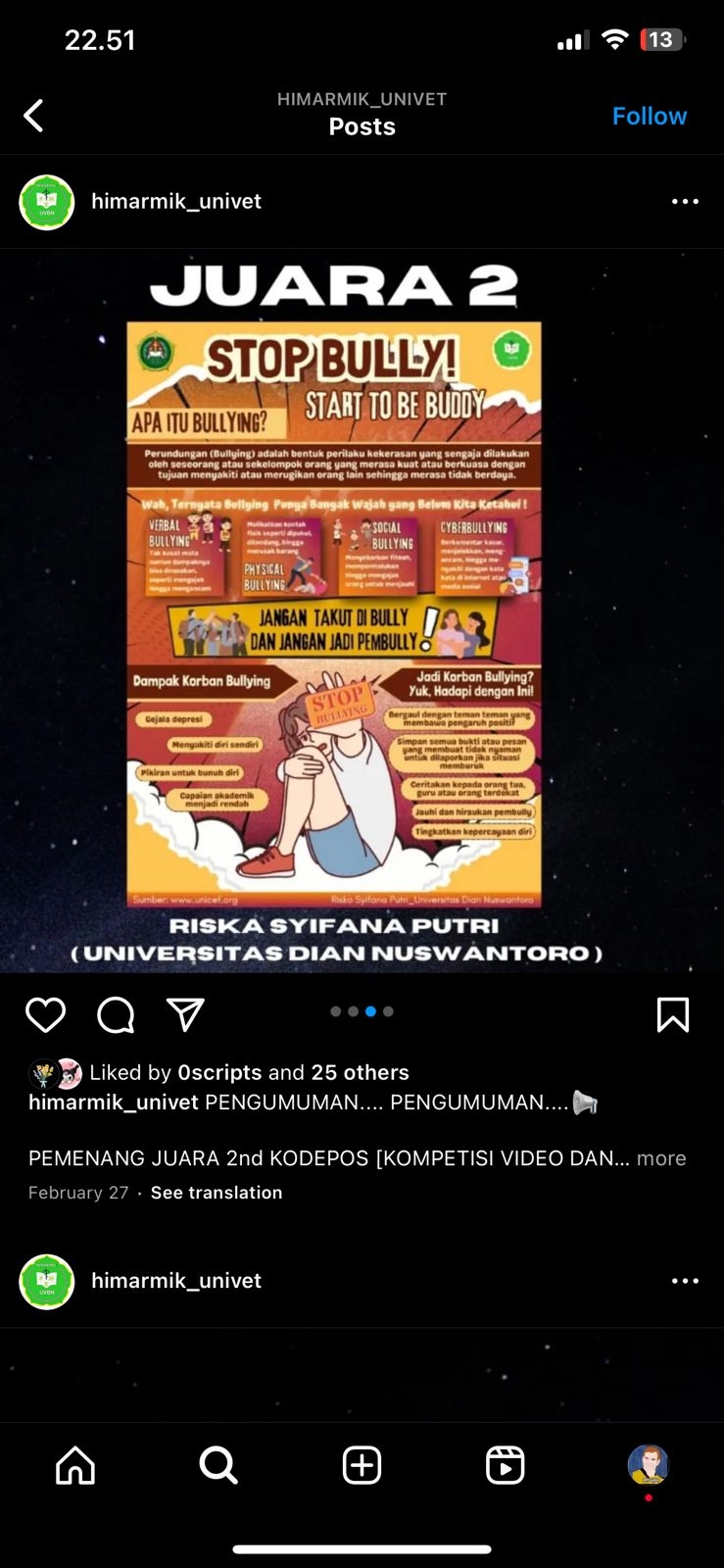 Dokumentasi Hasil Pemenang Desain Poster 1 